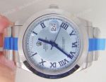 Rolex Day Date II Ice Blue Roman Face Watch 41mm - AAA Grade